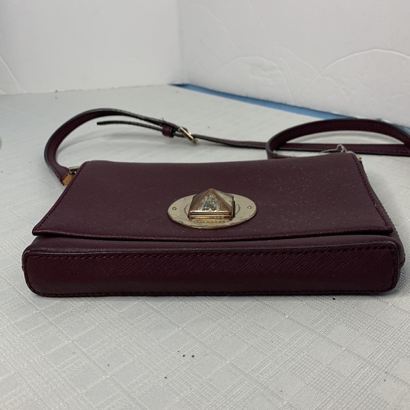 KATE SPADE Newbury Lane Sally Crossbody leather bag mulled wine - Picture 5 of 9